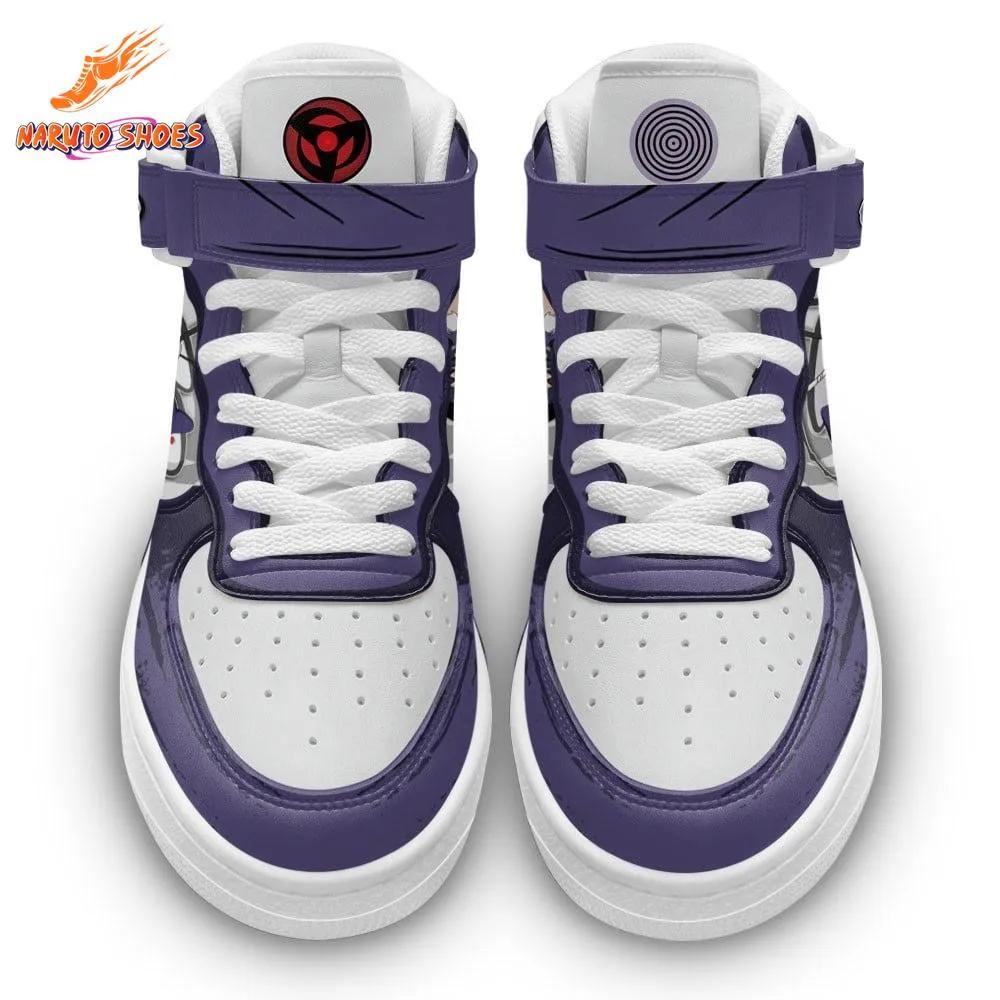 Obito Dual Identity Spiral Mask AF1 High Top Shoes Uchiha Edition Obito Dual Identity Spiral Mask AF1 High Top Shoes Uchiha Edition