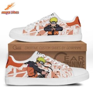 Crimson Uzumaki Naruto Skate Shoes Otaku Fashion