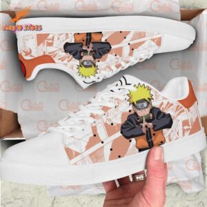 Crimson Uzumaki Naruto Skate Shoes Otaku Fashion 1