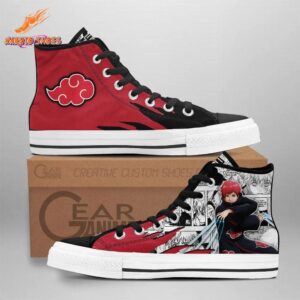 Sasori of the Red Sand High Top Canvas Shoes Akatsuki Manga Edition