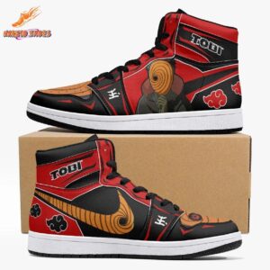 Red Black Tobi Portrait Akatsuki Cloud Obito Shoes