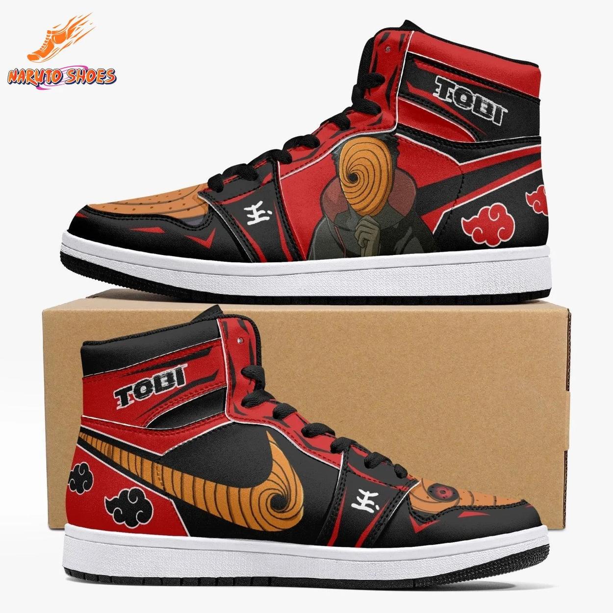 Red Black Tobi Portrait Akatsuki Cloud Obito Shoes Red Black Tobi Portrait Akatsuki Cloud Obito Shoes