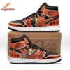 Orange Blue Hidden Leaf Logo Uzumaki Naruto Shoes