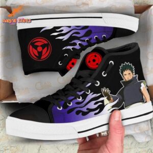 Divine Uchiha Obito High Top Canvas Shoes Anime Hype 1
