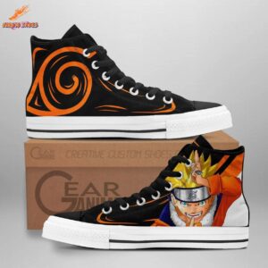 Eternal Uzumaki Naruto High Top Canvas Shoes Hidden Leaf Collection 1