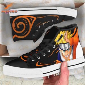 Eternal Uzumaki Naruto High Top Canvas Shoes Hidden Leaf Collection 4