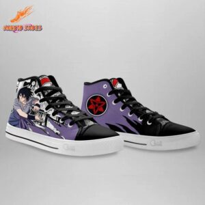 Inferno Uchiha Sasuke High Top Canvas Shoes Anime Drip 2