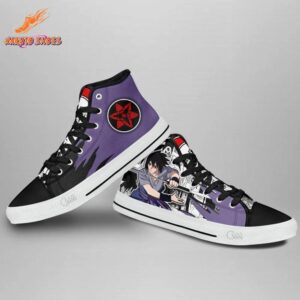 Inferno Uchiha Sasuke High Top Canvas Shoes Anime Drip 3