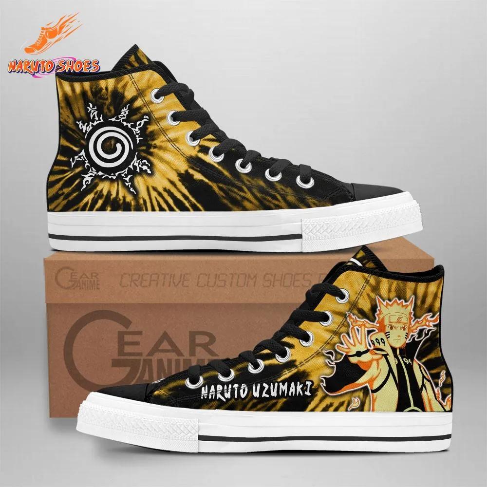 Naruto Six Paths Chakra Burst High Top Canvas Shoes Naruto Six Paths Chakra Burst High Top Canvas Shoes
