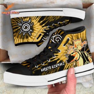 Inferno Uzumaki Naruto High Top Canvas Shoes Anime Drip 1