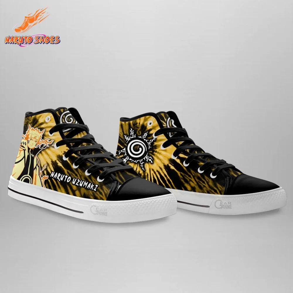 Naruto Six Paths Chakra Burst High Top Canvas Shoes Naruto Six Paths Chakra Burst High Top Canvas Shoes