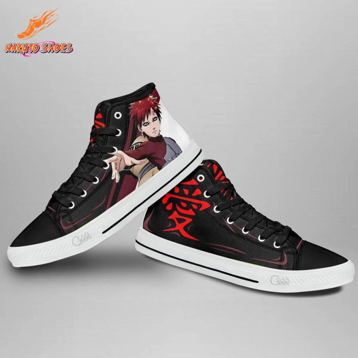 Sand Shield Converse Gaara Shoes – Love Kanji High Top Canvas Shoes for Conventions Sand Shield Converse Gaara Shoes – Love Kanji High Top Canvas Shoes for Conventions