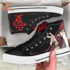 Legendary Gaara High Top Canvas Shoes Shinobi Style 3