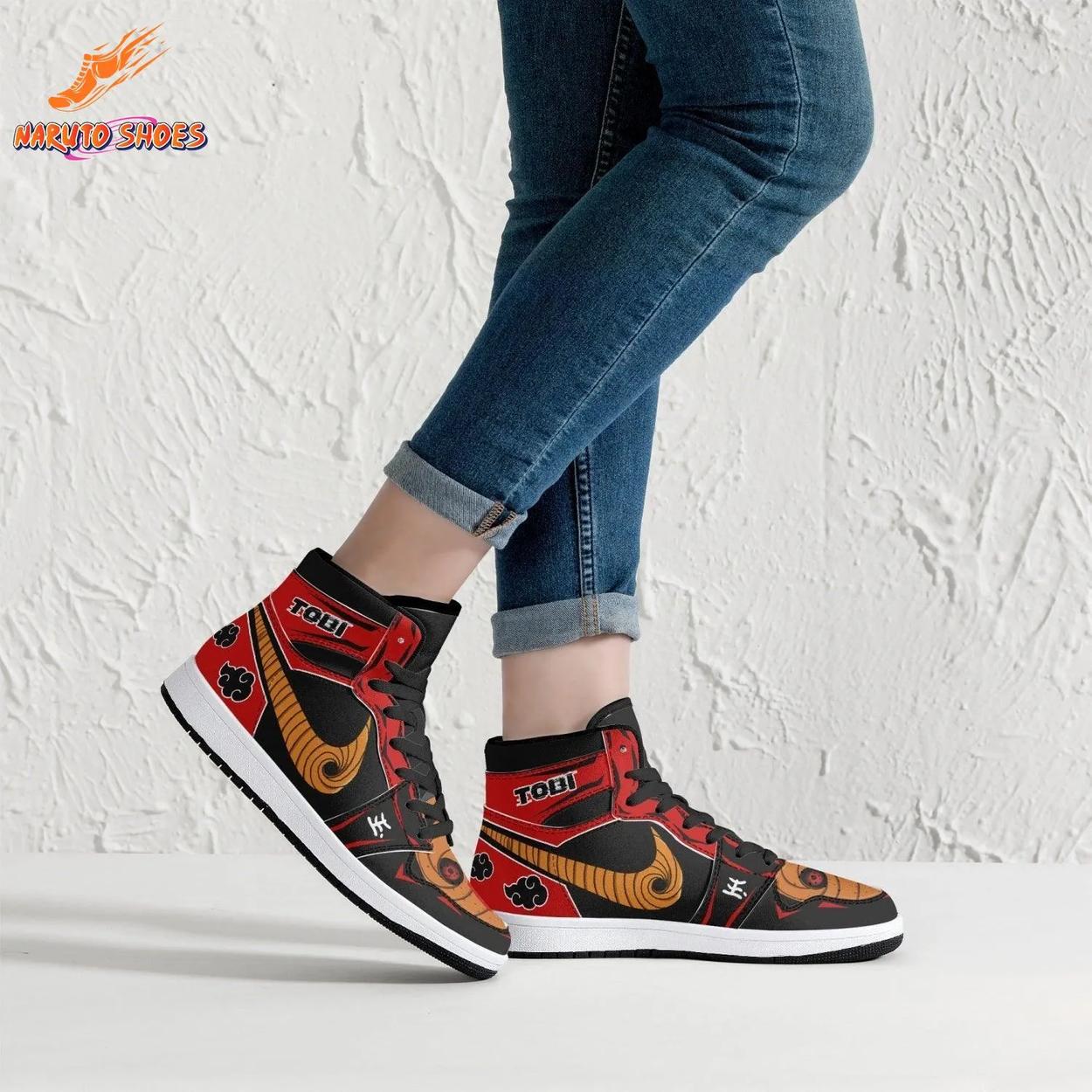 Red Black Tobi Mask Akatsuki Cloud Obito Shoes Red Black Tobi Mask Akatsuki Cloud Obito Shoes