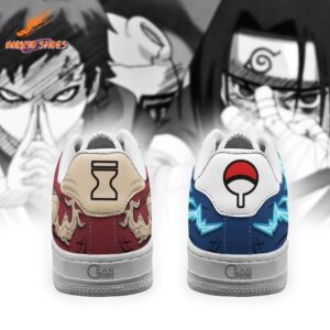 Legendary Uchiha Sasuke Gaara Naruto AF1 Shoes Hidden Leaf Collection 3