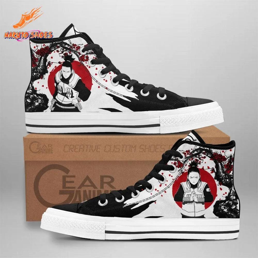 Shadow Possession Shikamaru High Top Canvas Shoes – Red Moon Art Shadow Possession Shikamaru High Top Canvas Shoes – Red Moon Art