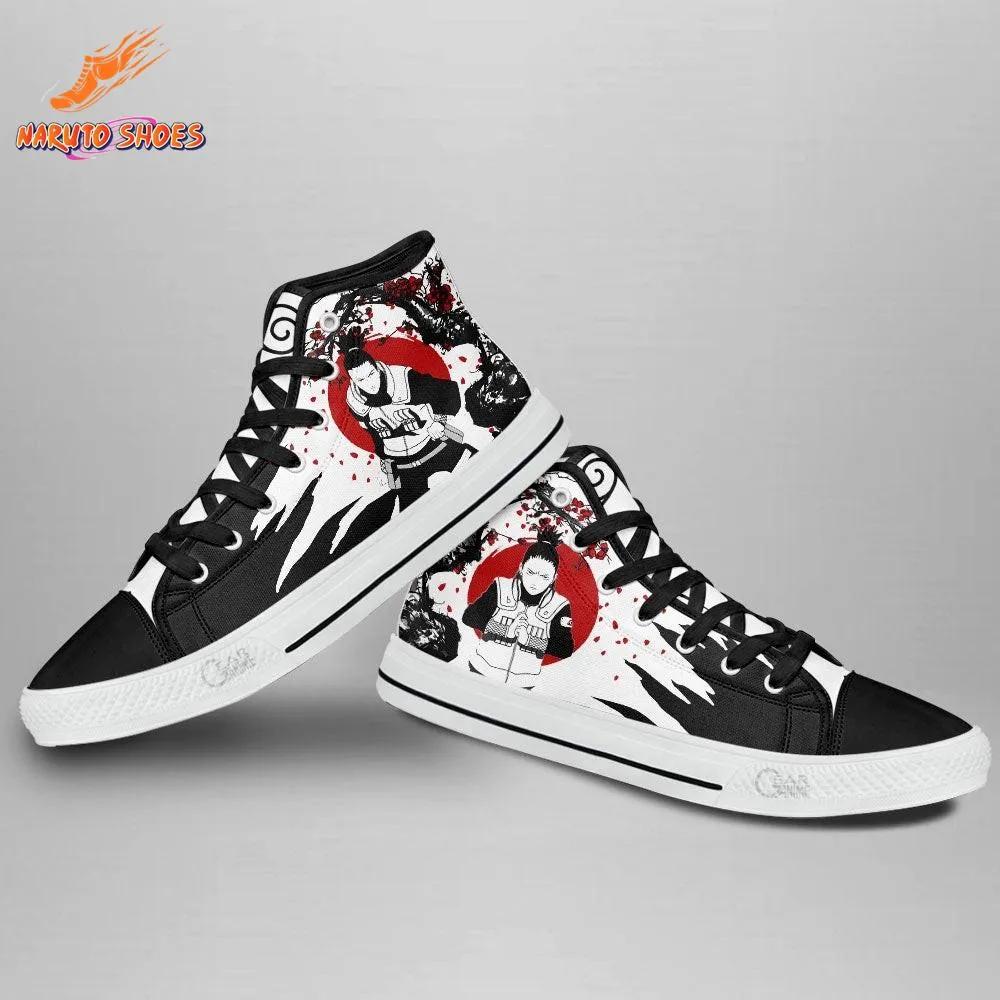 Shadow Possession Shikamaru High Top Canvas Shoes – Red Moon Art Shadow Possession Shikamaru High Top Canvas Shoes – Red Moon Art