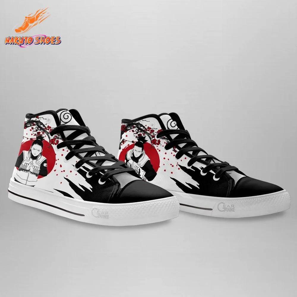 Shadow Possession Shikamaru High Top Canvas Shoes – Red Moon Art Shadow Possession Shikamaru High Top Canvas Shoes – Red Moon Art