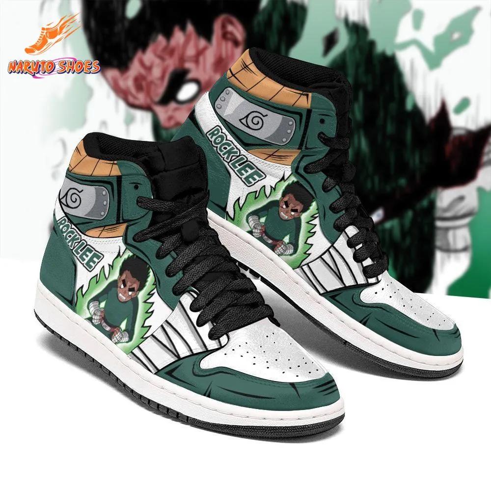 Eight Gates Taijutsu Rock Lee Shoes – Green High-Tops for Conventions Eight Gates Taijutsu Rock Lee Shoes – Green High-Tops for Conventions