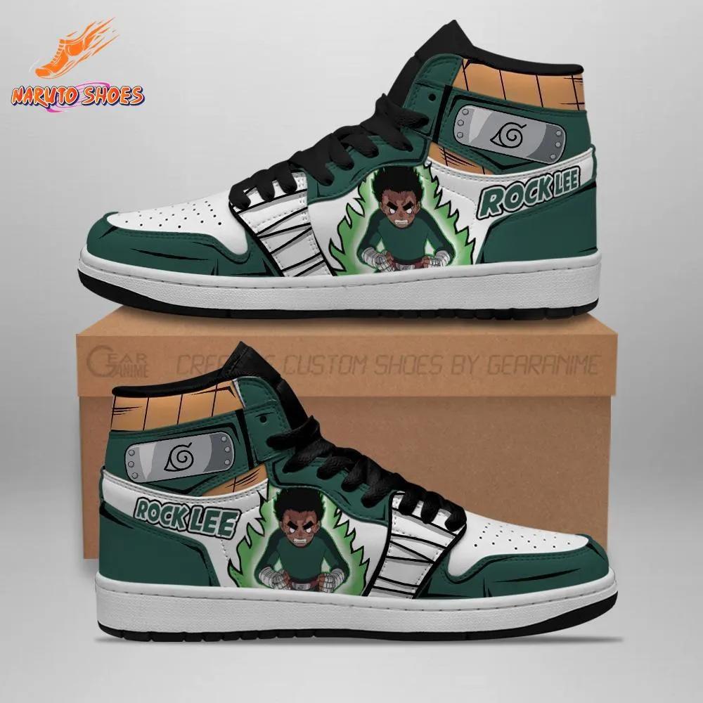 Eight Gates Taijutsu Rock Lee Shoes – Green High-Tops for Conventions Eight Gates Taijutsu Rock Lee Shoes – Green High-Tops for Conventions