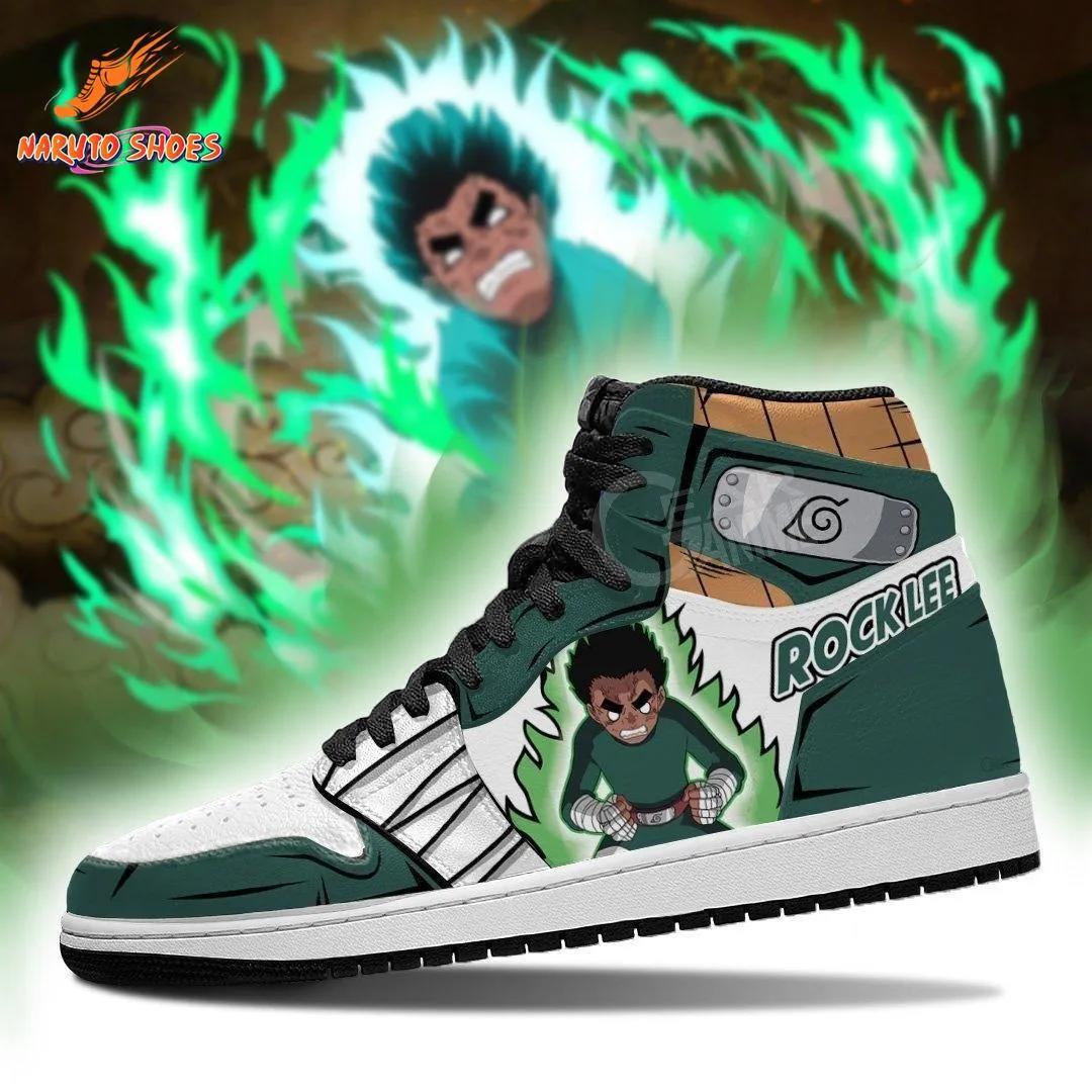 Eight Gates Taijutsu Rock Lee Shoes – Green High-Tops for Conventions Eight Gates Taijutsu Rock Lee Shoes – Green High-Tops for Conventions