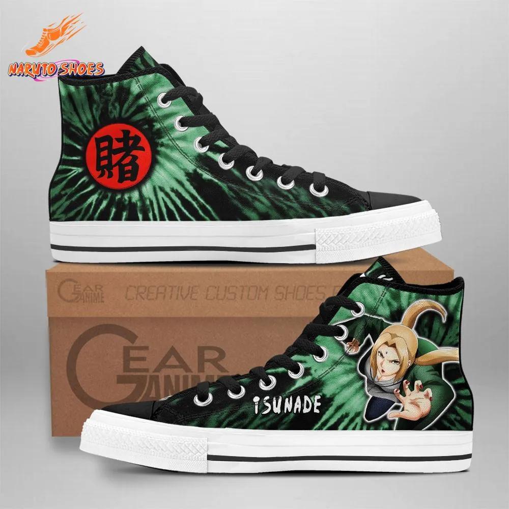 Gambling Queen Tsunade Shoes – Green High Top Canvas Shoes for Conventions Gambling Queen Tsunade Shoes – Green High Top Canvas Shoes for Conventions