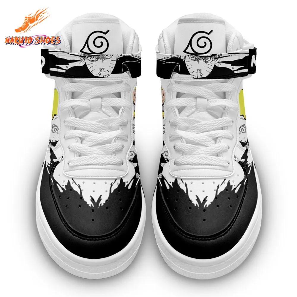 Black White Manga Uzumaki Naruto Shoes High-Top Anime Sneakers Black White Manga Uzumaki Naruto Shoes High-Top Anime Sneakers