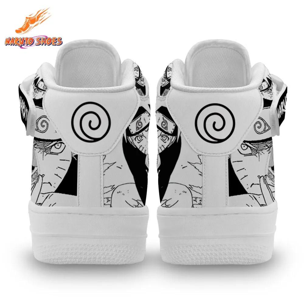 Black White Manga Uzumaki Naruto Shoes High-Top Anime Sneakers Black White Manga Uzumaki Naruto Shoes High-Top Anime Sneakers