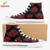 Black Red Zipper Cloud Skate Style Akatsuki Shoes