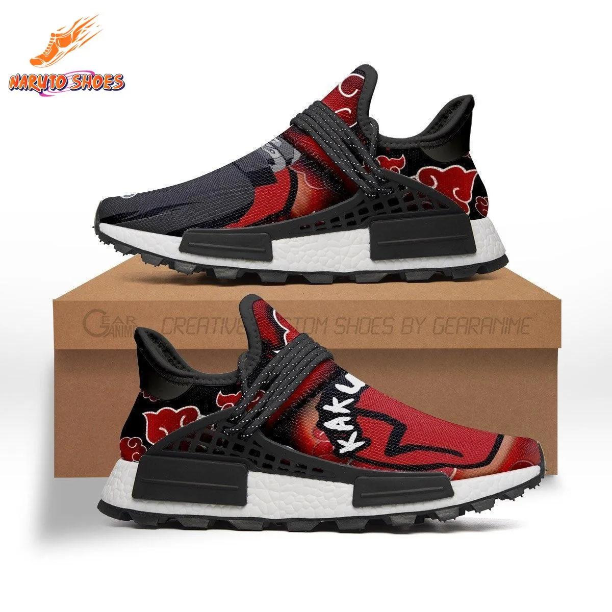 Red Black Kakuzu Cloud Graphic NMD-Style Akatsuki Shoes Red Black Kakuzu Cloud Graphic NMD-Style Akatsuki Shoes
