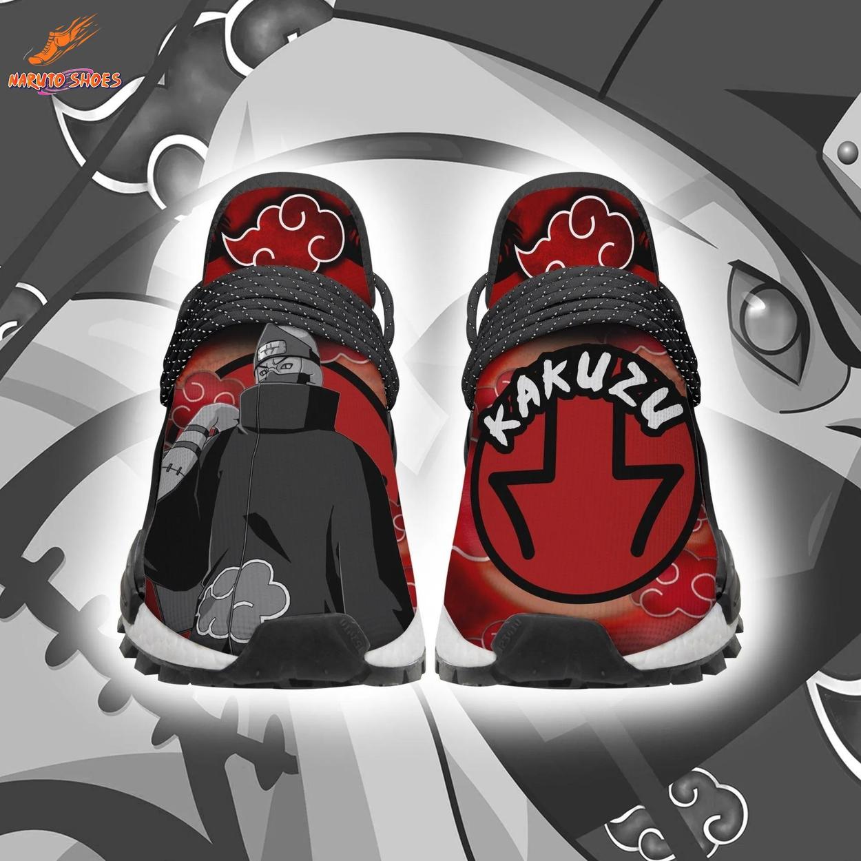 Red Black Kakuzu Cloud Graphic NMD-Style Akatsuki Shoes Red Black Kakuzu Cloud Graphic NMD-Style Akatsuki Shoes