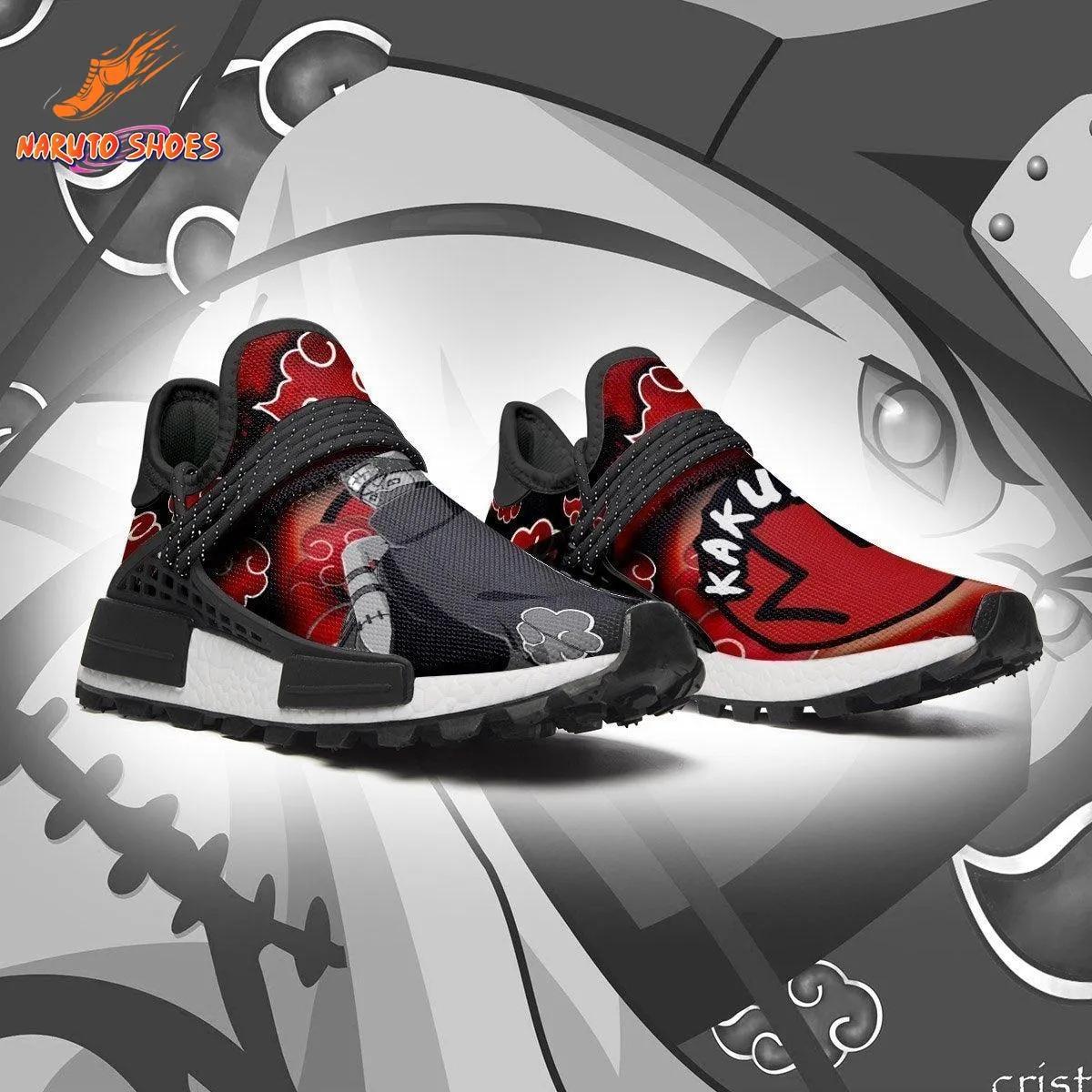 Red Black Kakuzu Cloud Graphic NMD-Style Akatsuki Shoes Red Black Kakuzu Cloud Graphic NMD-Style Akatsuki Shoes