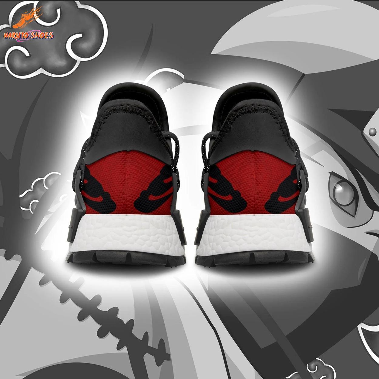 Red Black Kakuzu Cloud Graphic NMD-Style Akatsuki Shoes Red Black Kakuzu Cloud Graphic NMD-Style Akatsuki Shoes