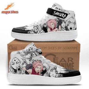 Manga Collage Sakura Shoes – AF1 High Top for Conventions & Gifts