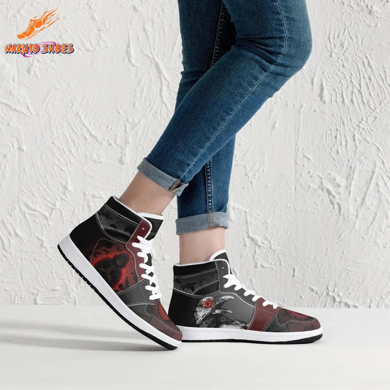 Sharingan Crow Itachi Jordans – Shadow Basketball Shoes Sharingan Crow Itachi Jordans – Shadow Basketball Shoes