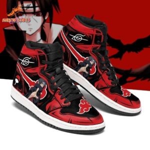 Red Black Akatsuki Cloud Portrait Itachi Jordans