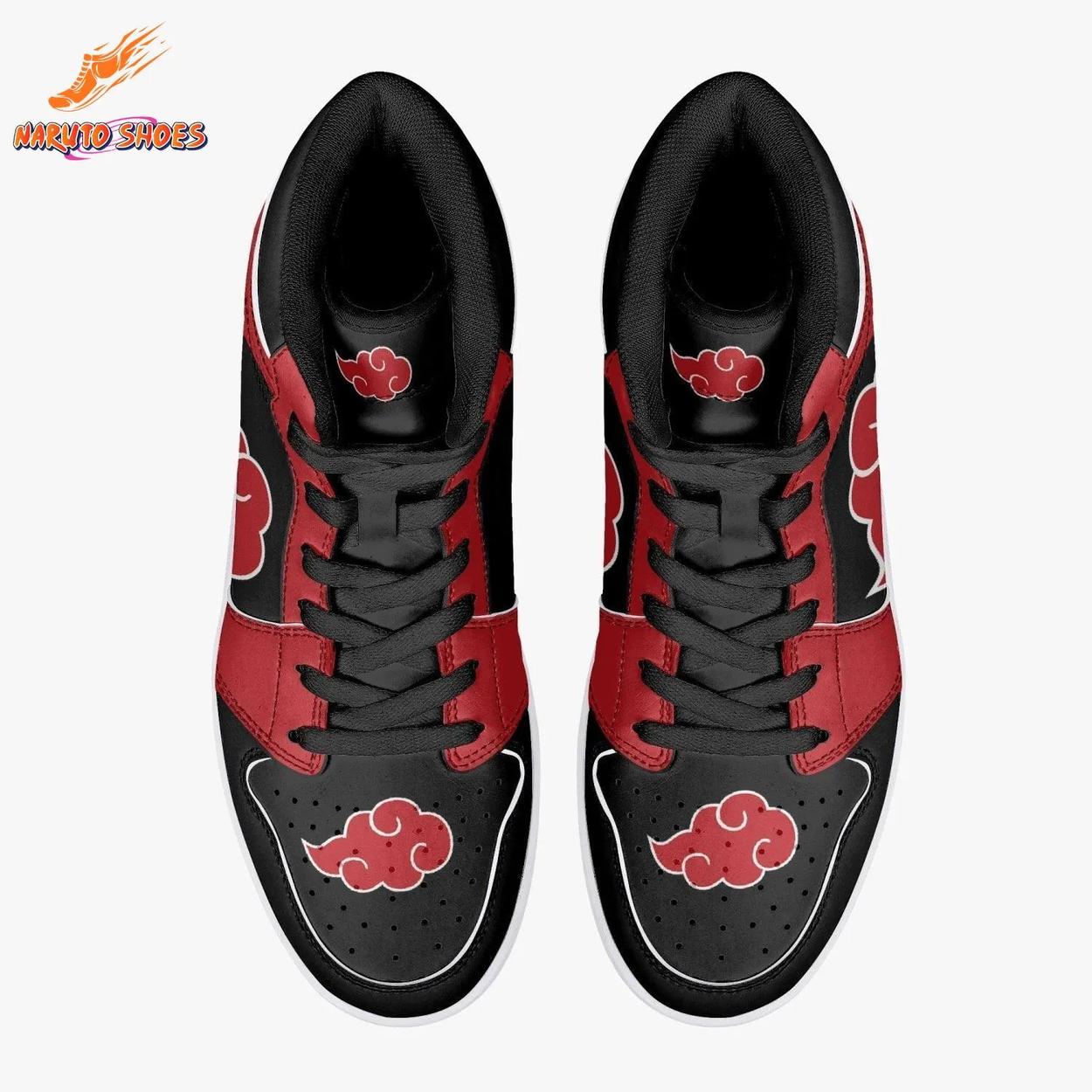 Red Black Cloud Logo High Top Akatsuki Shoes Red Black Cloud Logo High Top Akatsuki Shoes
