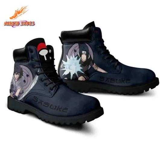 Chidori Uchiha Sasuke All-Season Boots – Shadow Battle Art Chidori Uchiha Sasuke All-Season Boots – Shadow Battle Art