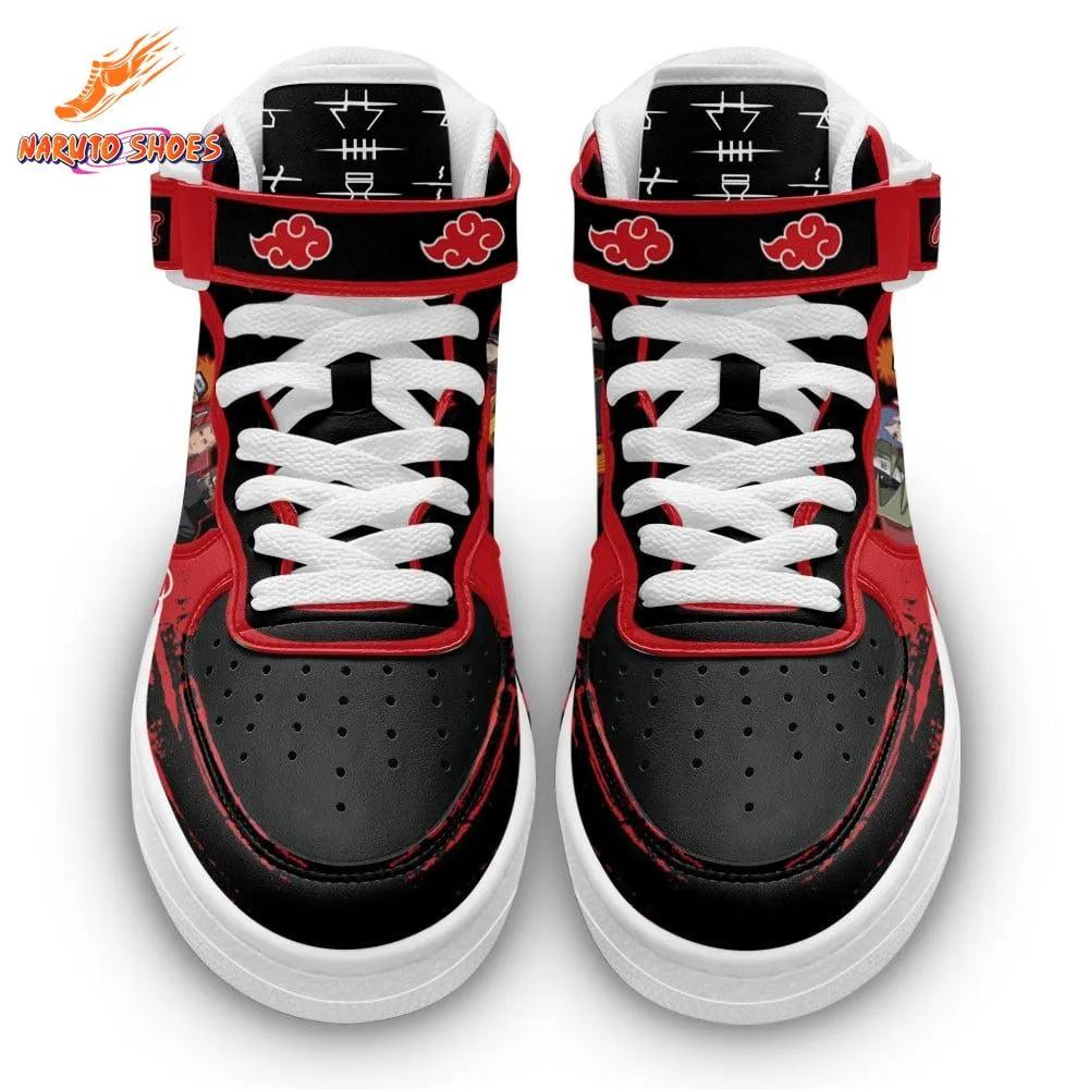 Red Cloud Akatsuki AF1 High Top Shoes for Anime Streetwear Fans Red Cloud Akatsuki AF1 High Top Shoes for Anime Streetwear Fans