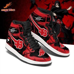 Crimson Cloud Akatsuki JD Shoes for Anime Streetwear Fans
