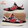 Akatsuki Red Cloud Reze Shoes White Black Anime Style