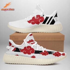 Akatsuki Red Cloud Reze Shoes White Black Anime Style