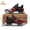 Akatsuki Red Cloud Skate Shoes Black White Anime Style