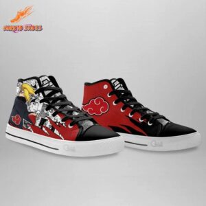 Silent Deidara High Top Canvas Shoes Anime Streetwear 2