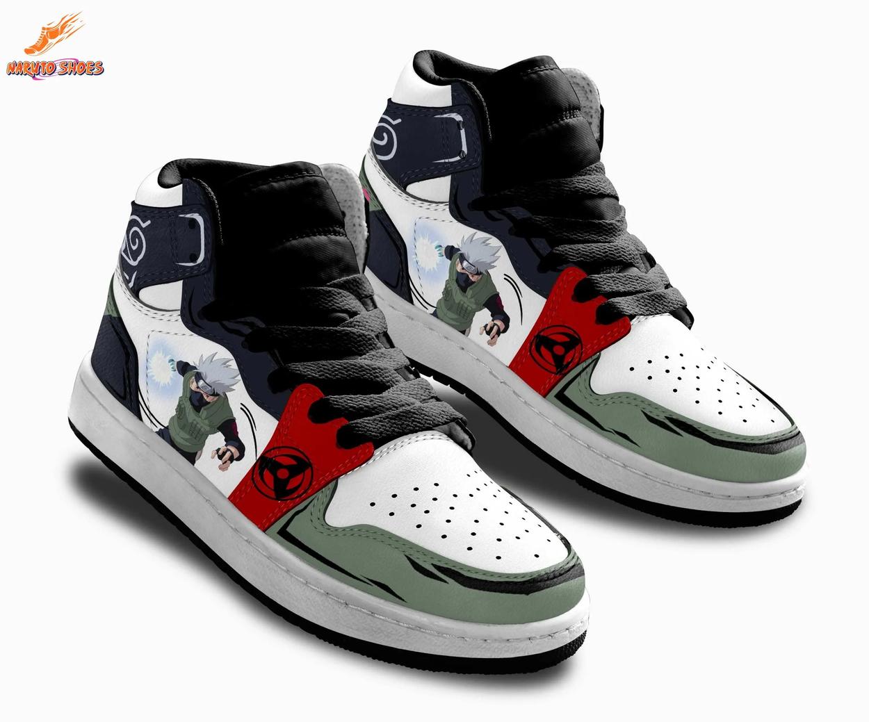 Hidden Leaf Sharingan Kakashi Jordans – Anime High-Tops for Conventions Hidden Leaf Sharingan Kakashi Jordans – Anime High-Tops for Conventions
