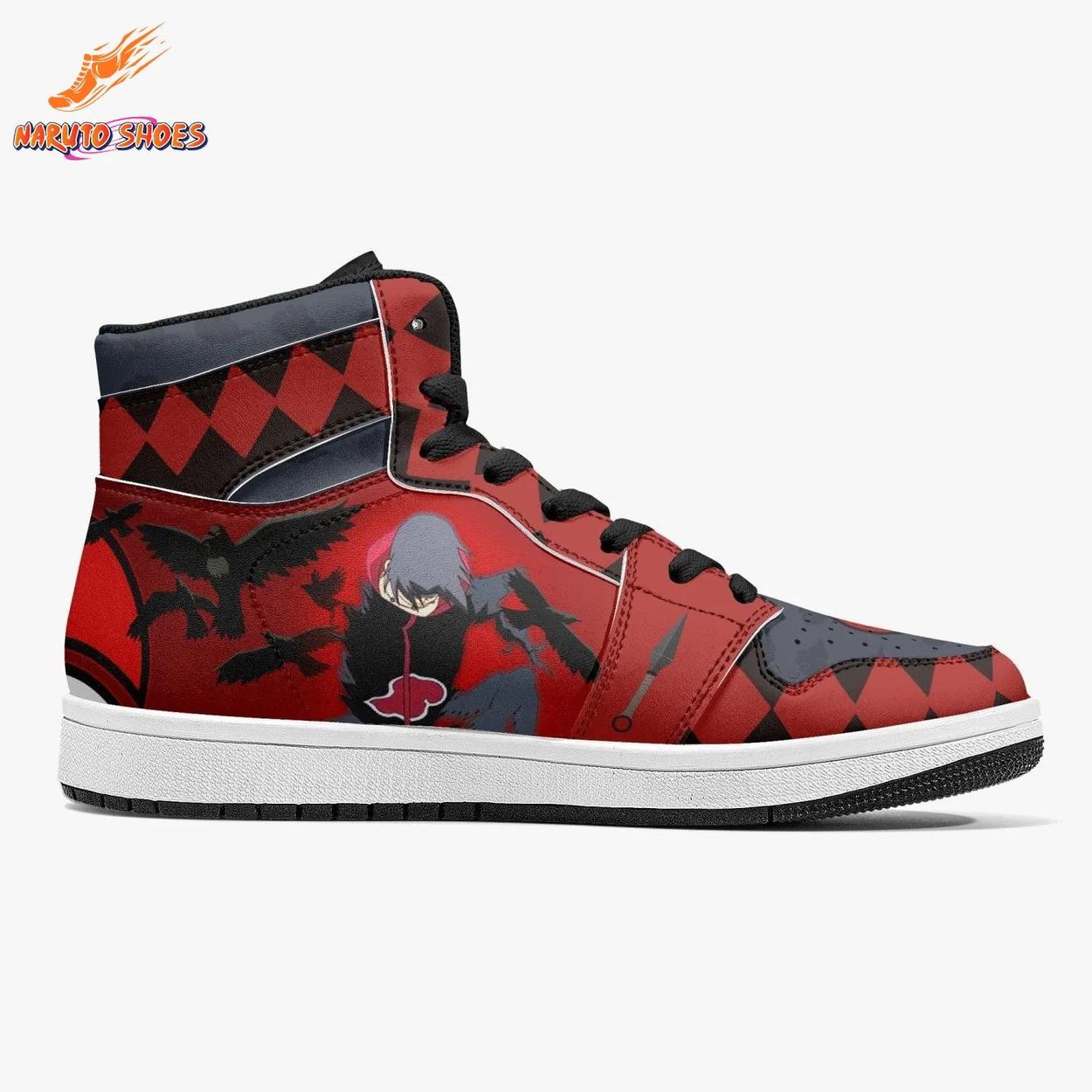 Crow Genjutsu Itachi Jordans – Red Moon High-Tops for Anime Conventions Crow Genjutsu Itachi Jordans – Red Moon High-Tops for Anime Conventions