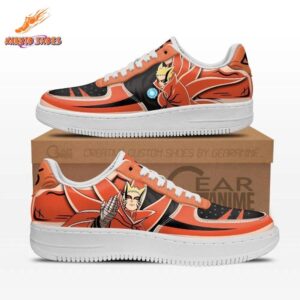 Uzumaki Naruto Rasengan AF1 Shoes with Orange Nine-Tails Anime Artwork