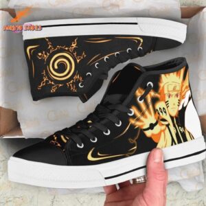 Silent Uzumaki Naruto High Top Canvas Shoes Anime Drip 1