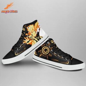 Silent Uzumaki Naruto High Top Canvas Shoes Anime Drip 3