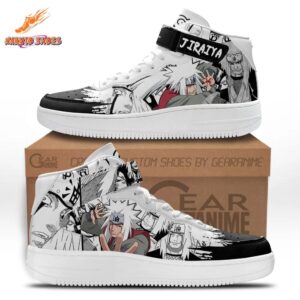 Manga Collage Jiraiya Shoes – AF1 High Top Anime Convention Style